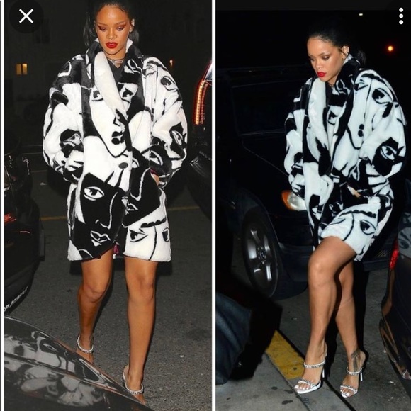 donny brook Jackets & Blazers - DonnyBrook Faux Fur Picasso Faces Coat